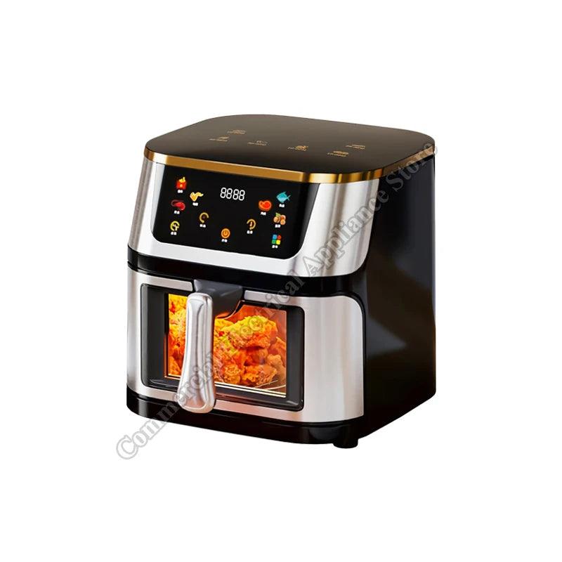 Air Fryer Electric Visible Large Capacity Oil-free Convection Oven Household Kitchen Appliances Multifunctional Air Fryer