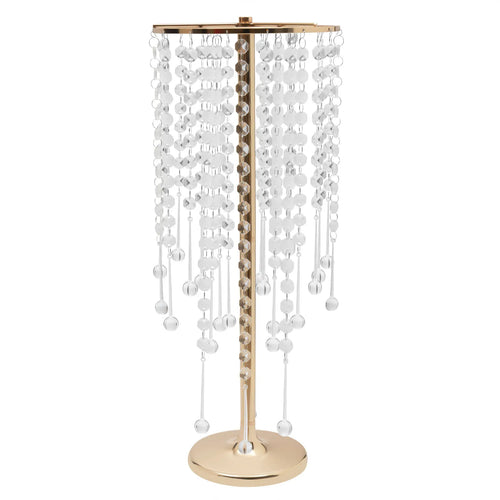 10Pcs Crystal Table Centerpieces Silver/Gold Metal Acrylic Flower Stand Wedding Party Centerpieces Home Decor