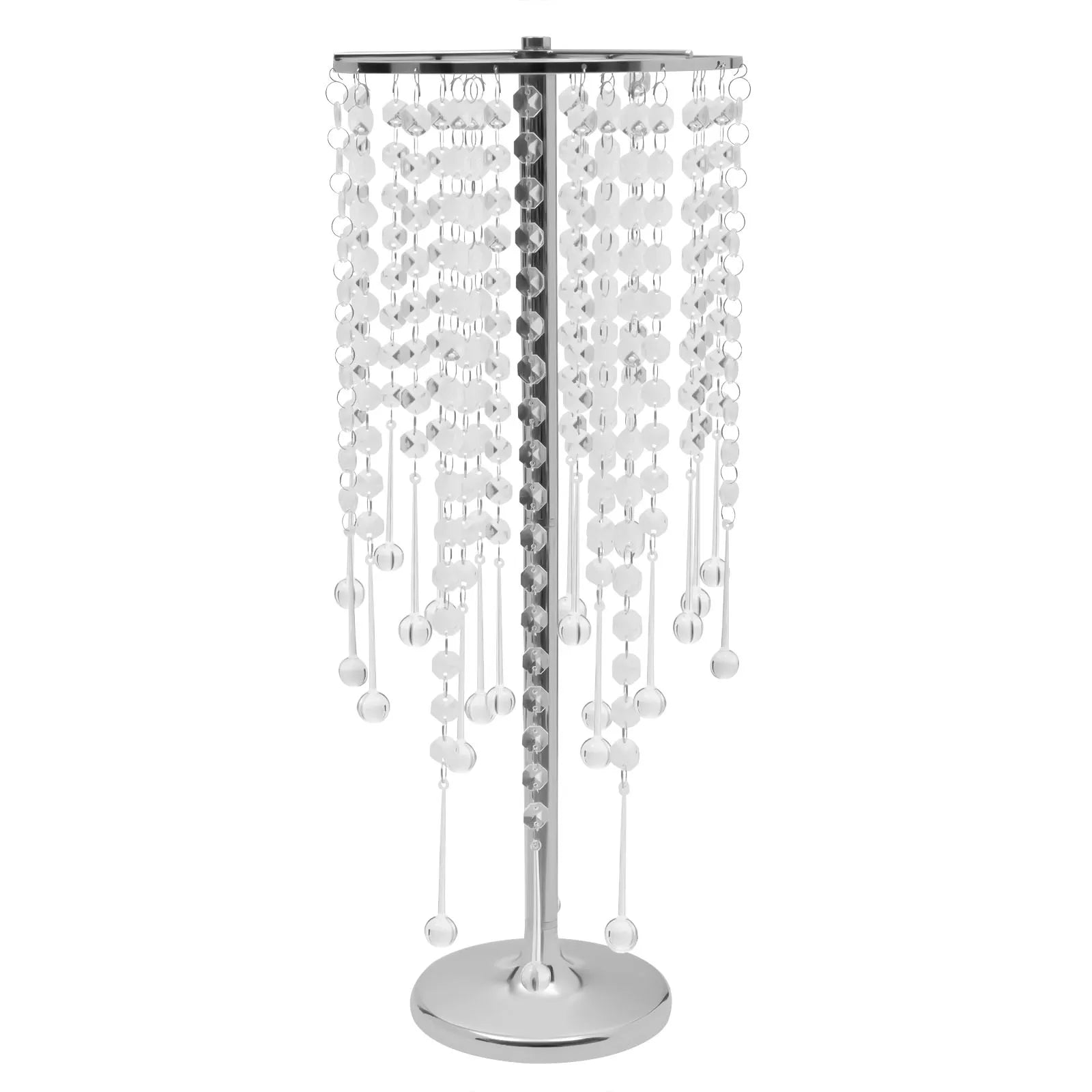10Pcs Crystal Table Centerpieces Silver/Gold Metal Acrylic Flower Stand Wedding Party Centerpieces Home Decor