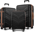 3-Piece Hardside Luggage Set with Spinner Wheels, TSA Lock, Expandable Lightweight Suitcases for Travel
