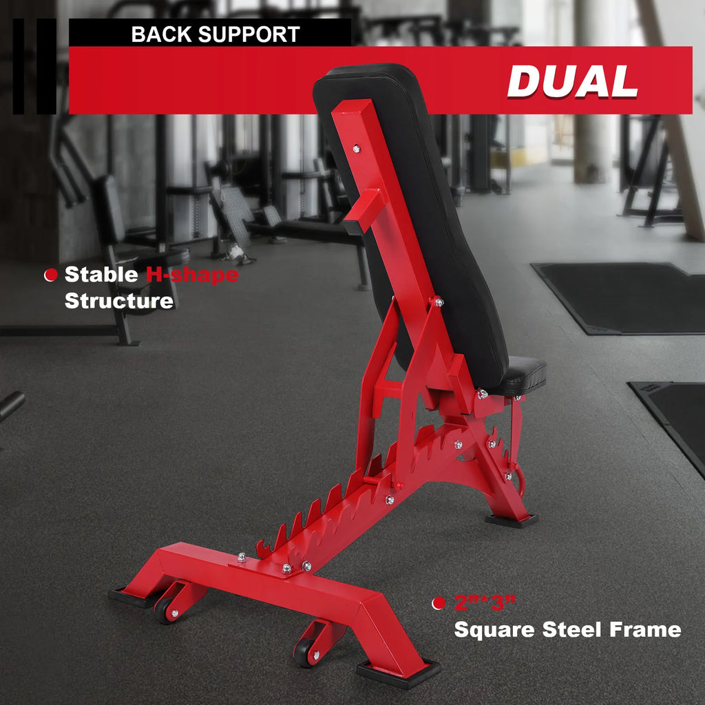 Adjustable Workout Bench with 1300LBS Weight Capacity Exercise Bench for Home Gym for Benches Press Strength Training Exercise