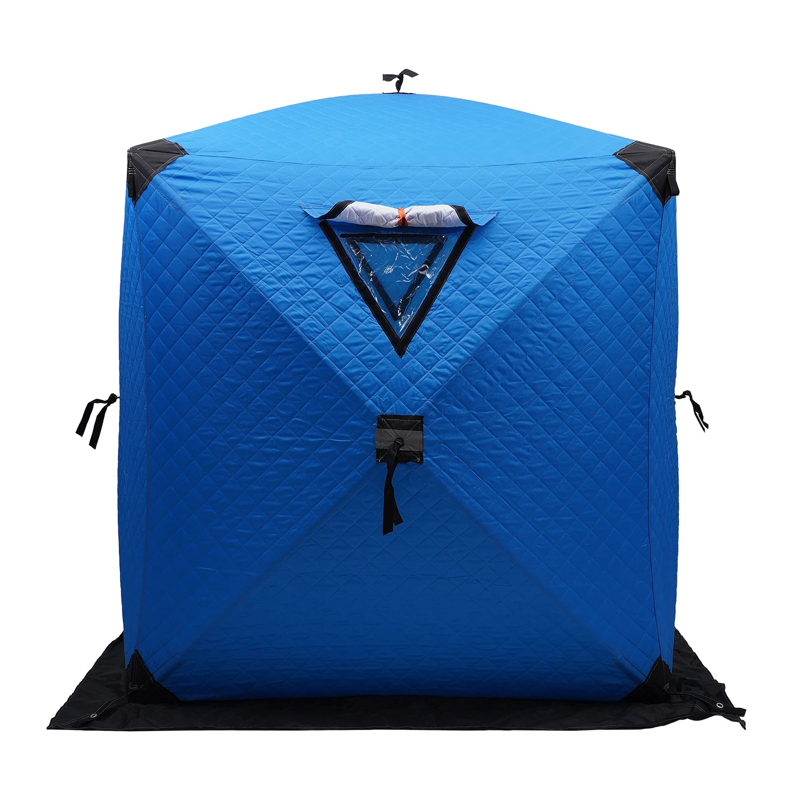 Ice Fishing Insulated Tent, 1-2 Person Shelter, Portable Thermal Tent with Built-In Storage, Warm & Windproof Camping Tent