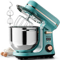 6.34QT 400W Electric Stand Mixer with LED Display, 6 Speeds, Stainless Steel Bowl & Attachments for Large Capacity Kitchen Use