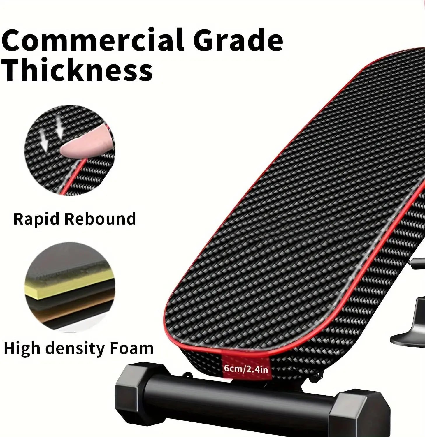 Adjustable Weight Bench for Home Gym–Foldable Workout Bench for Bench Press Sit-Ups Incline/Decline/Flat Strength Training Multi