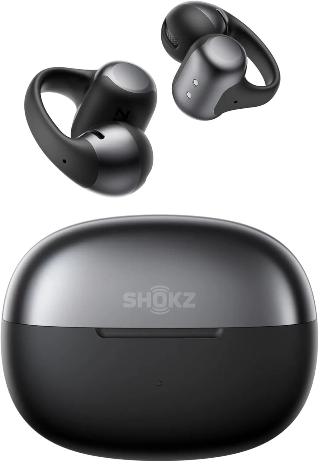 Open-Ear Clip-On Wireless Bluetooth Earbuds with Microphone, Dolby Audio, Water Resistant, Fast Charging, 40 Hours Playtime