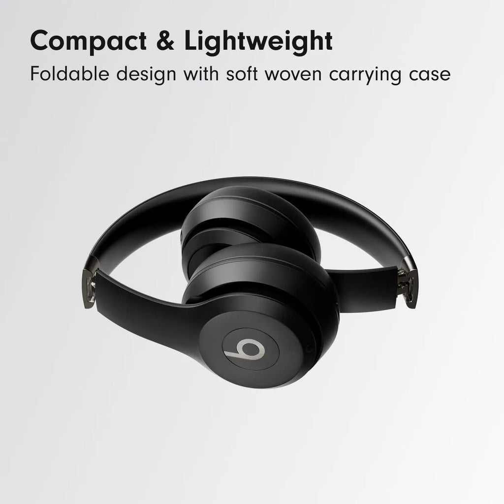 Wireless On-Ear Headphones with 50-Hour Battery, Lightweight Comfort, Balanced Sound for Apple & Android - Matte Black