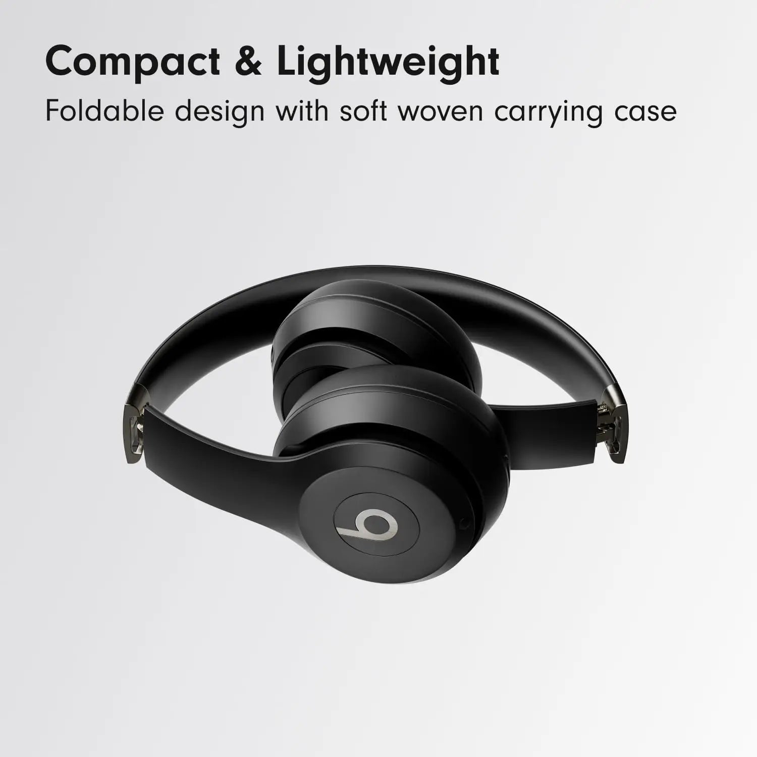 Wireless On-Ear Headphones with 50-Hour Battery, Lightweight Comfort, Balanced Sound for Apple & Android - Matte Black
