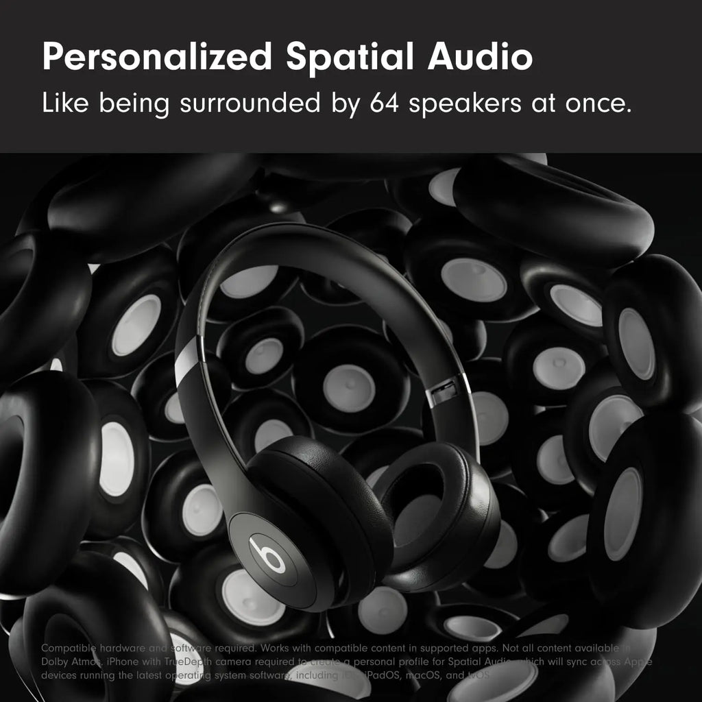 Wireless On-Ear Headphones with 50-Hour Battery, Lightweight Comfort, Balanced Sound for Apple & Android - Matte Black