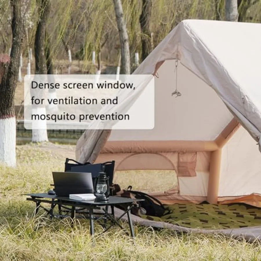 2025 Upgraded Waterproof Inflatable Camping Tent for 5-8 People No Assembly Needed Luxury Glamping House Oxford Fabric Inflatab